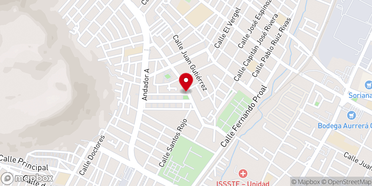 Map showing location of Parroquia de la Sagrada Familia