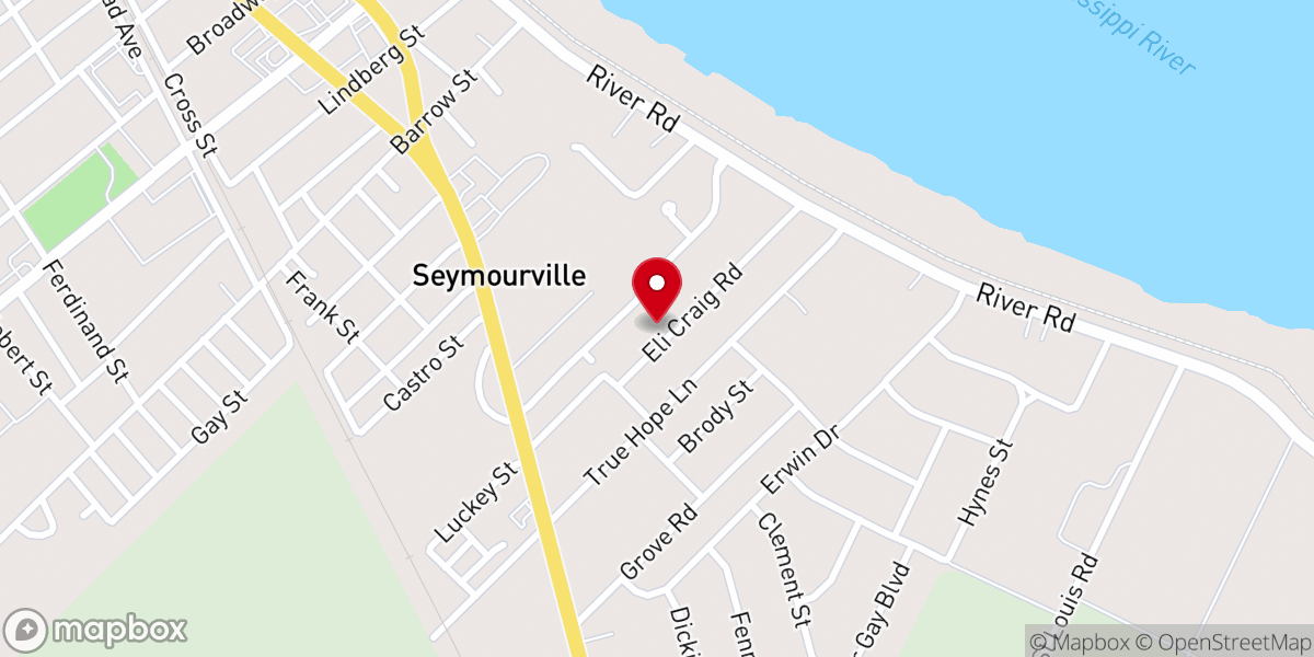 Map showing location of God’s House of Prayer & Deliverance