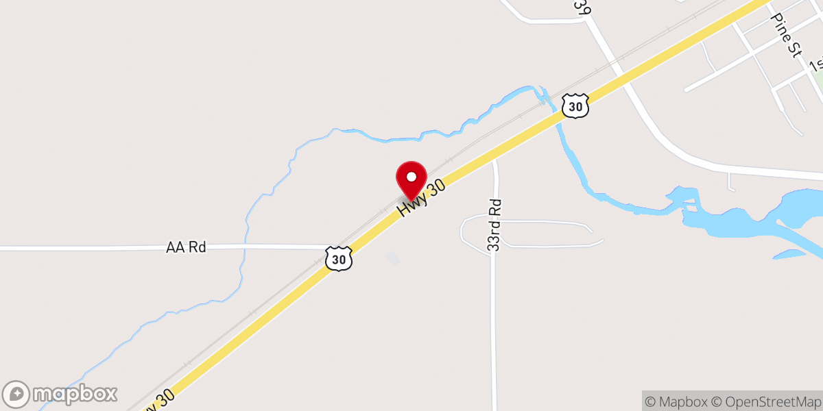 Map showing location of Vanndale Baptist Church