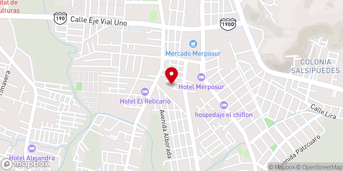 Map showing location of Iglesia Adventista del Séptimo Día, Monte de los Olivos.