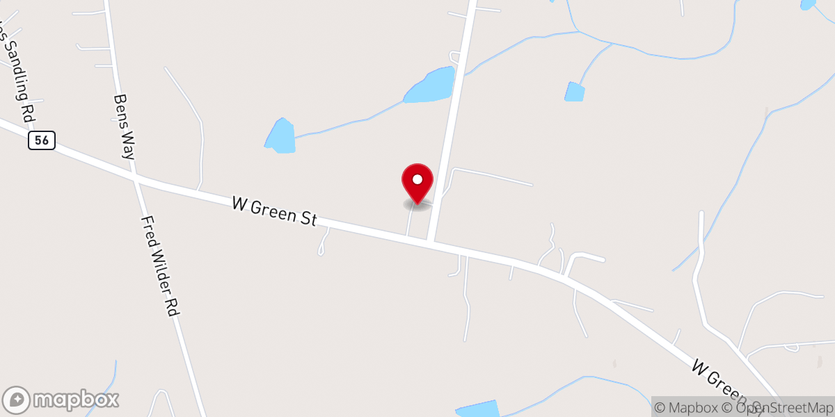 Map showing location of Franklinton Seventh-day Adventist Church