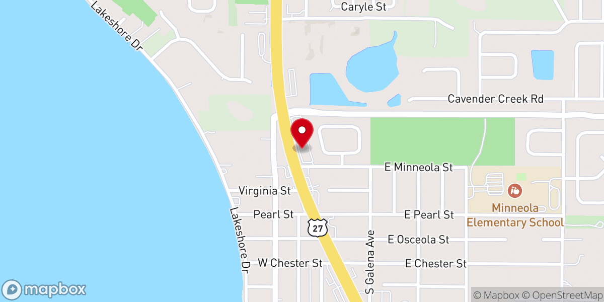 Map showing location of Path of Light Christian Church- Minneola, FL