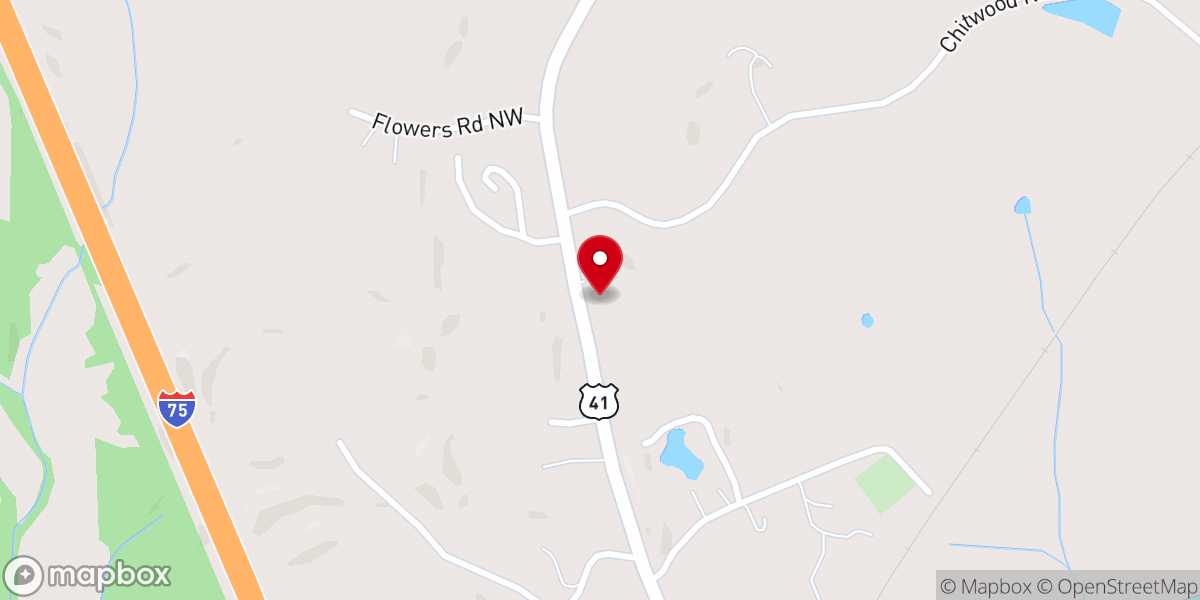 Map showing location of Resaca Church of God