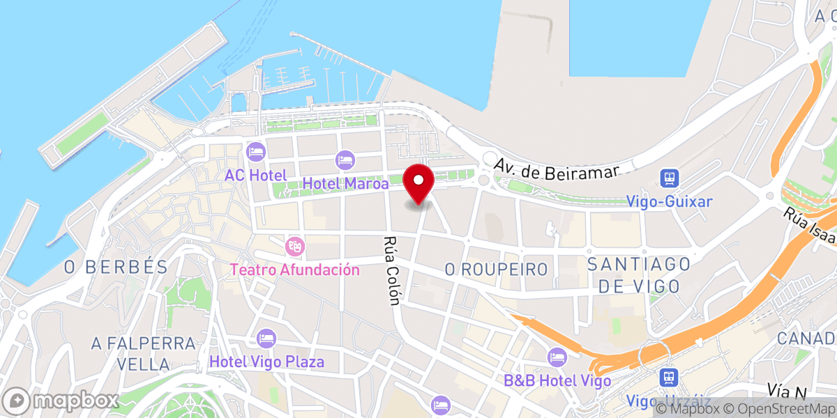 Map showing location of Residencial Monasterio de Oia, S.A.