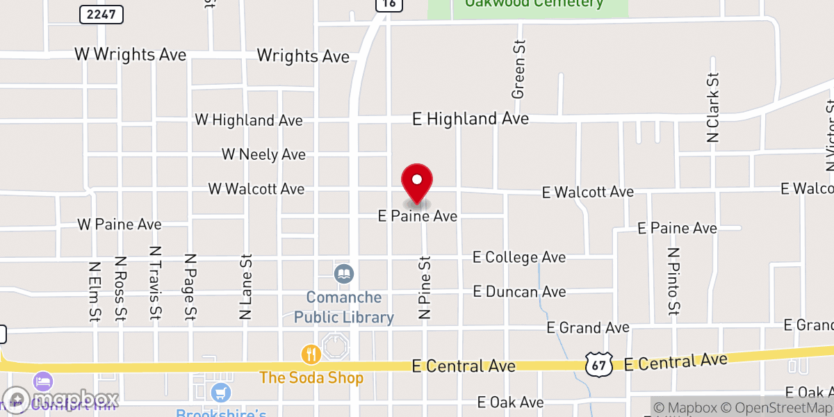 Map showing location of Iglesia de Cristo