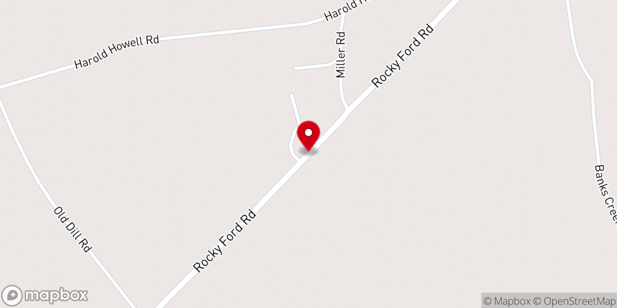 Map showing location of Frankville Church