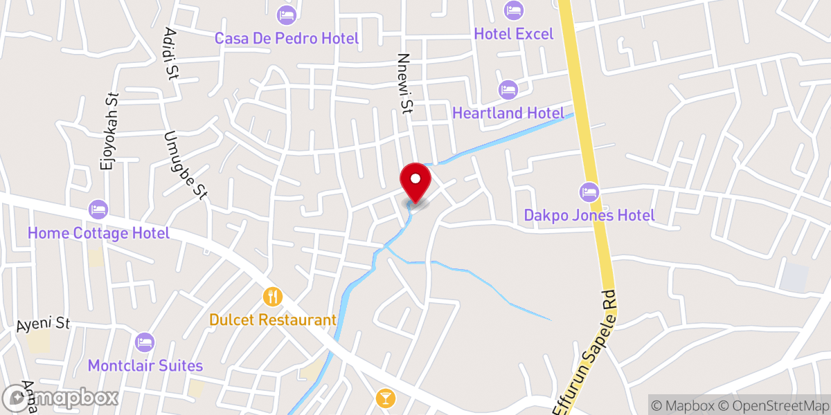 Map showing location of Emmanuel Anglican Church