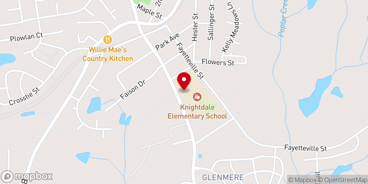 Map showing location of BridgePoint Church