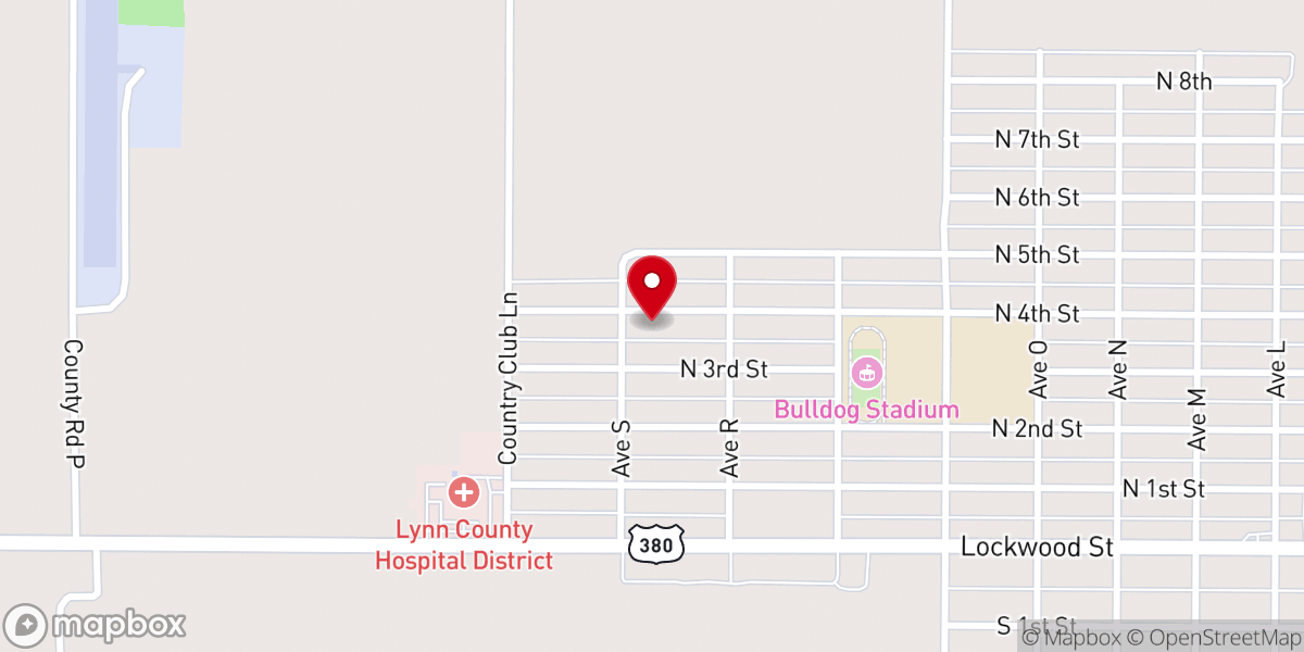 Map showing location of First United Methodist Parsonage
