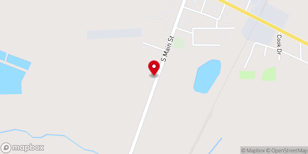 Map showing location of Bethlehem Lutheran Church