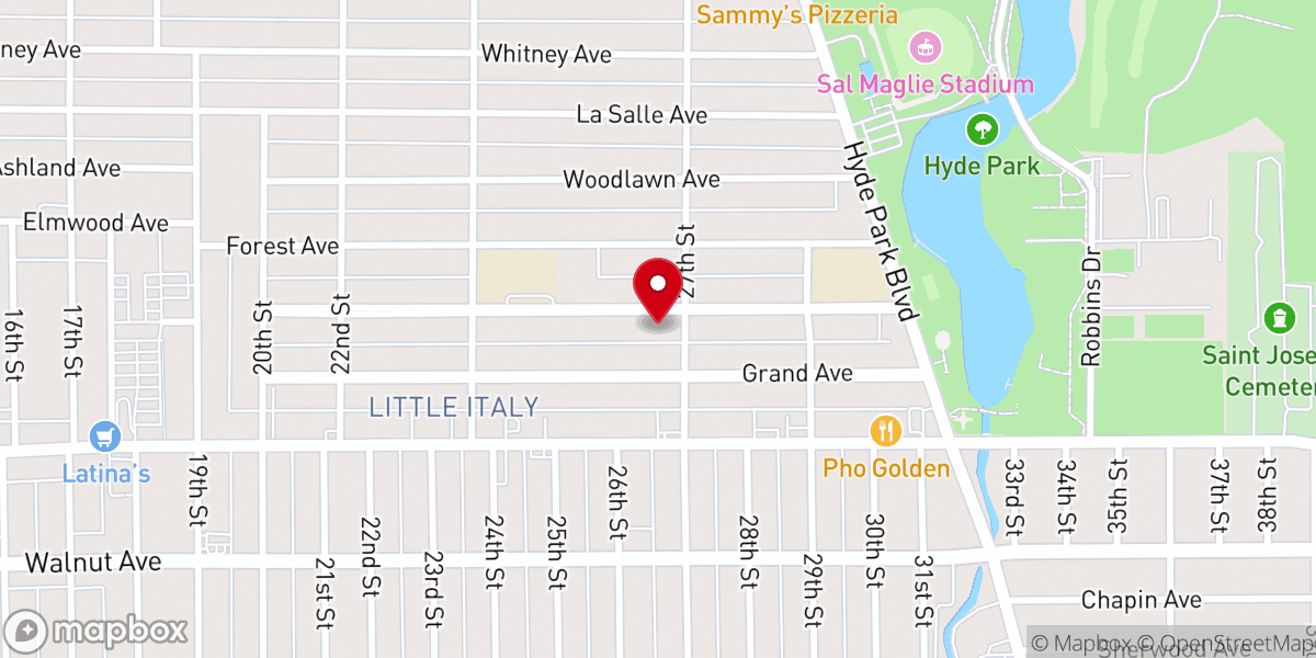 Map showing location of Our Lady of Mount Carmel Catholic Church