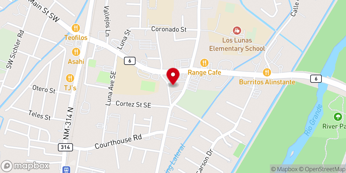 Map showing location of Iglesia Universal