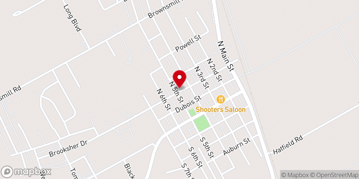 Map showing location of Elsberry ARP Church