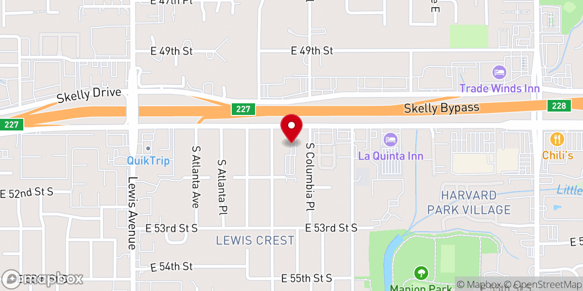 Map showing location of Christ Presbyterian Church