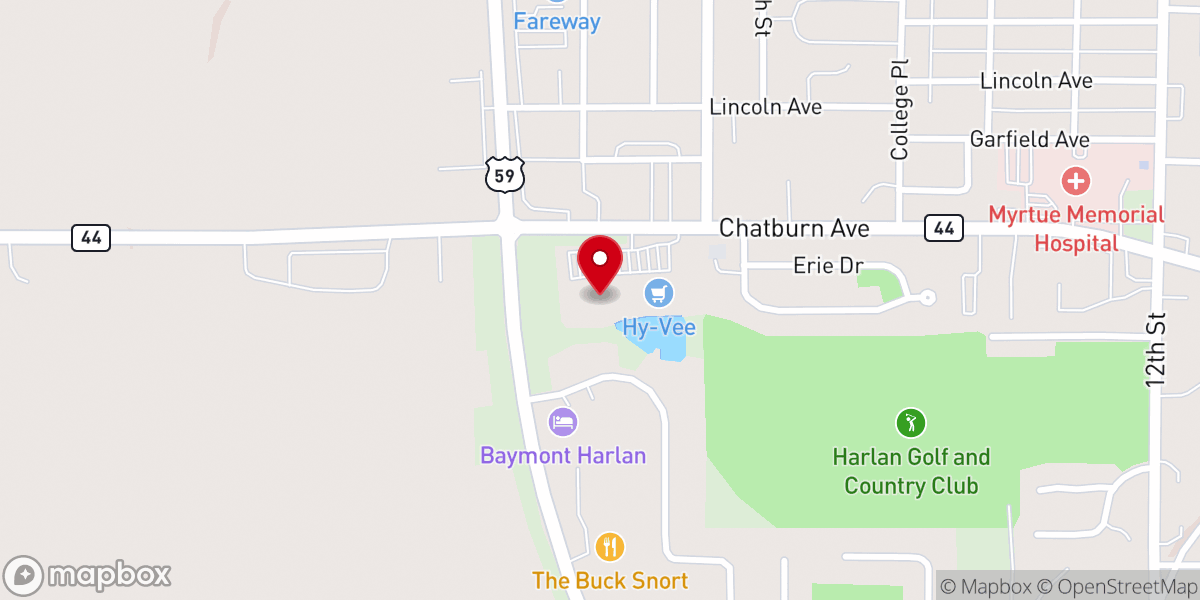 Map showing location of Faith Family Church