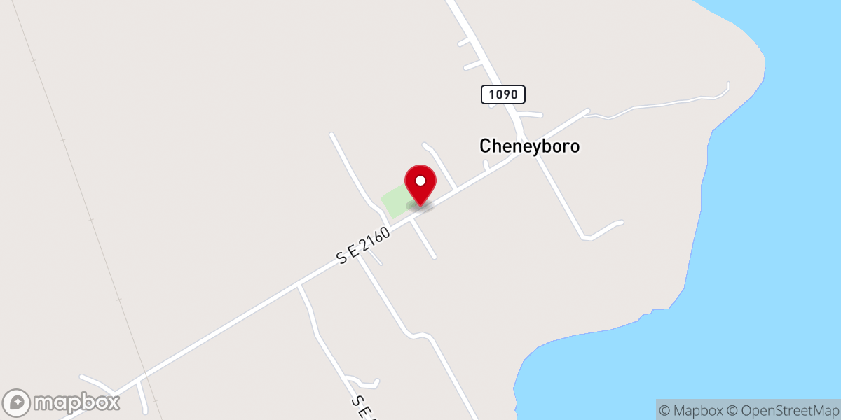 Map showing location of Silent Grove Church
