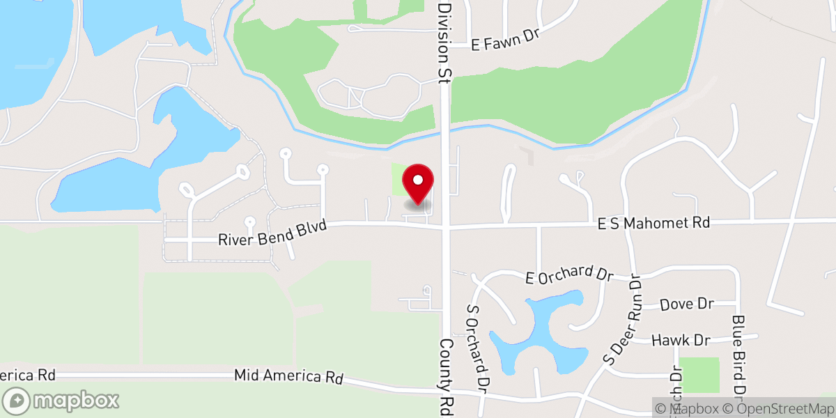 Map showing location of Community Free Church