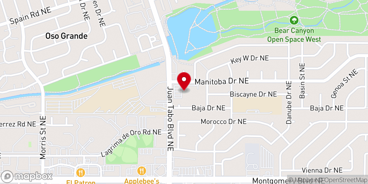 Map showing location of Hope Church