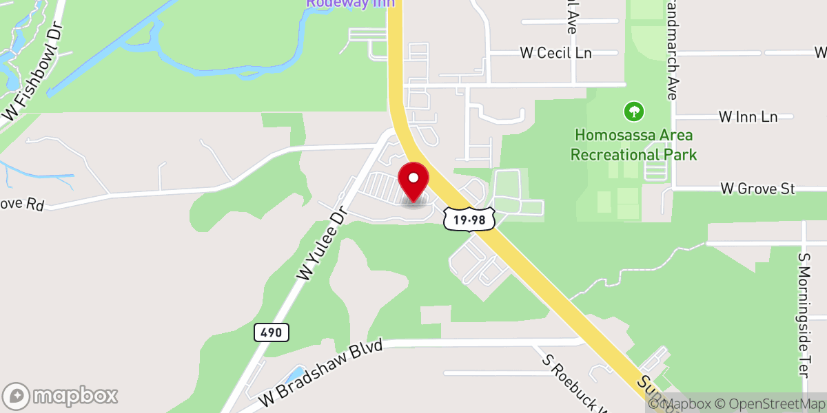 Map showing location of Nature Coast Ministries Inc. Thrift Shop