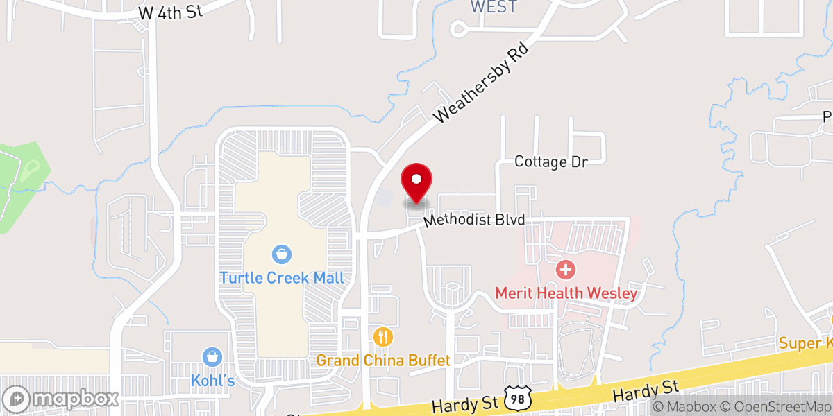 Map showing location of Harvest Outreach Church