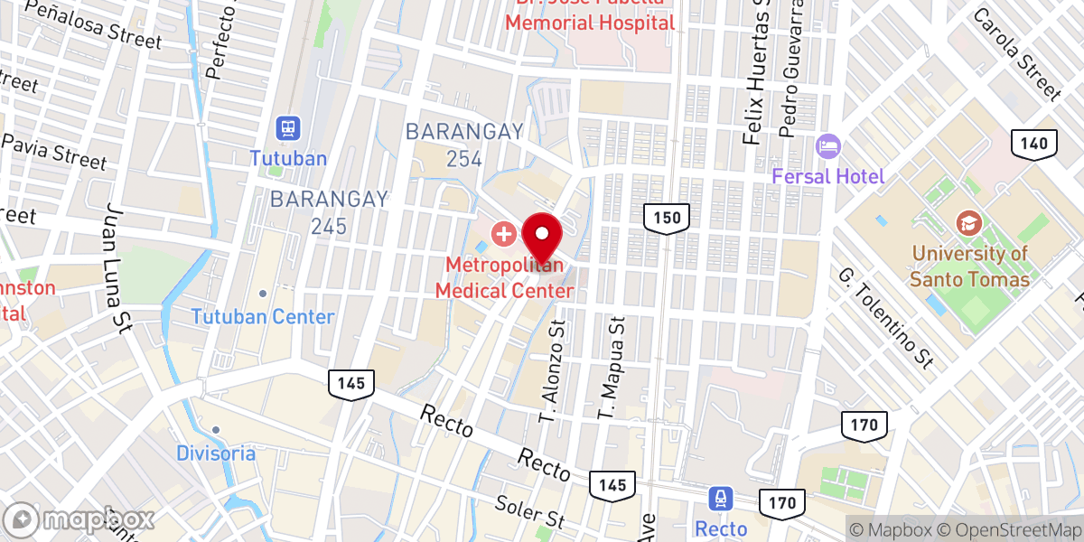 Map showing location of Archdiocesan Shrine of San Jose de Trozo Parish (Archdiocese of Manila)
