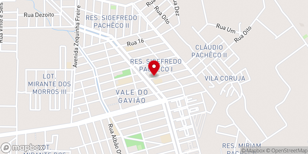 Map showing location of Sede igreja Pentecostal a vinda de Jesus