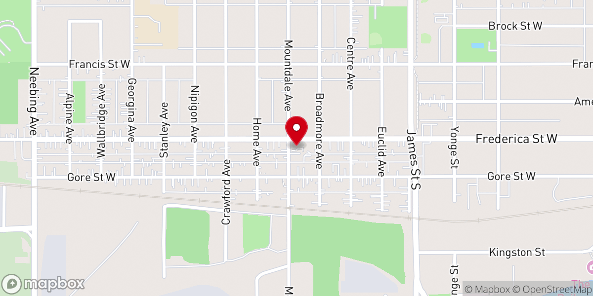 Map showing location of Lakehead Unitarian Fellowship