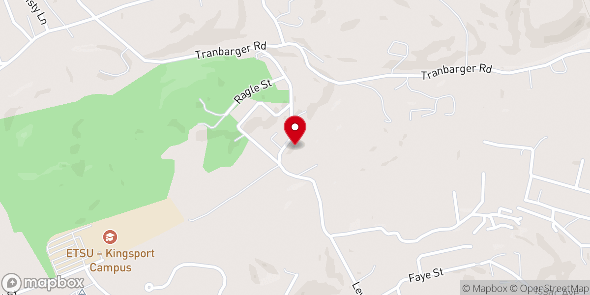 Map showing location of Lewis Lane Central Baptist Church