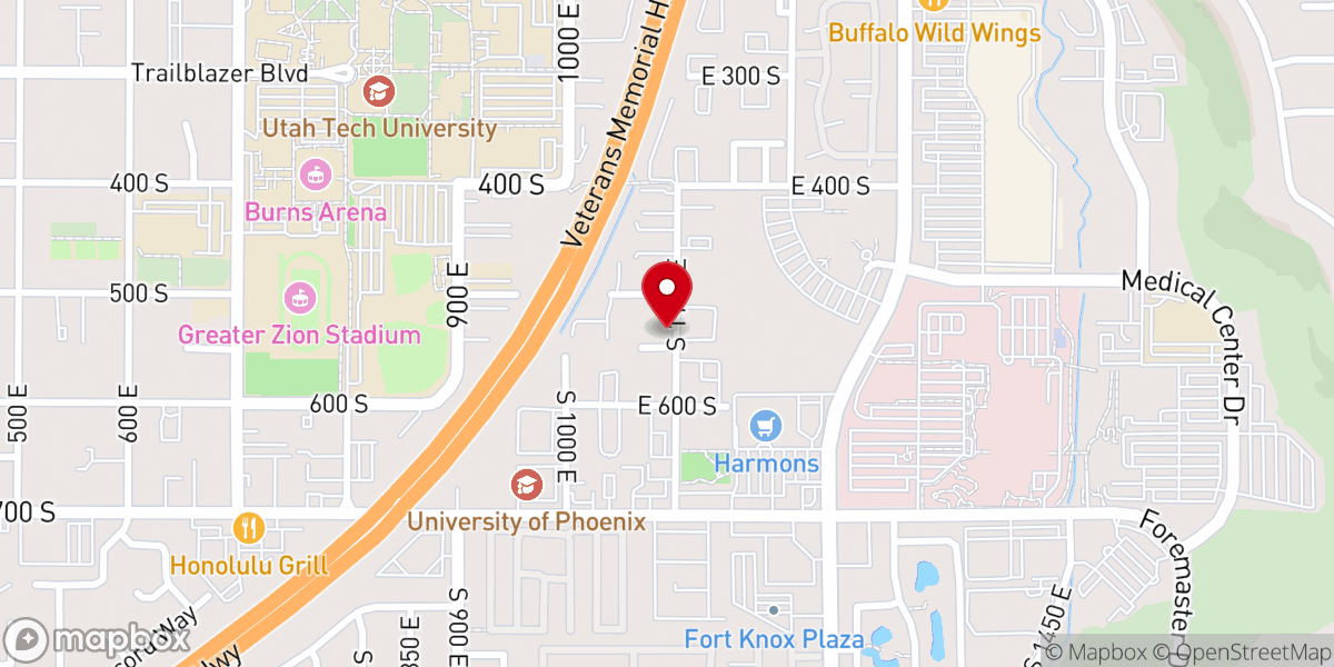 Map showing location of Church of Scientology Utah