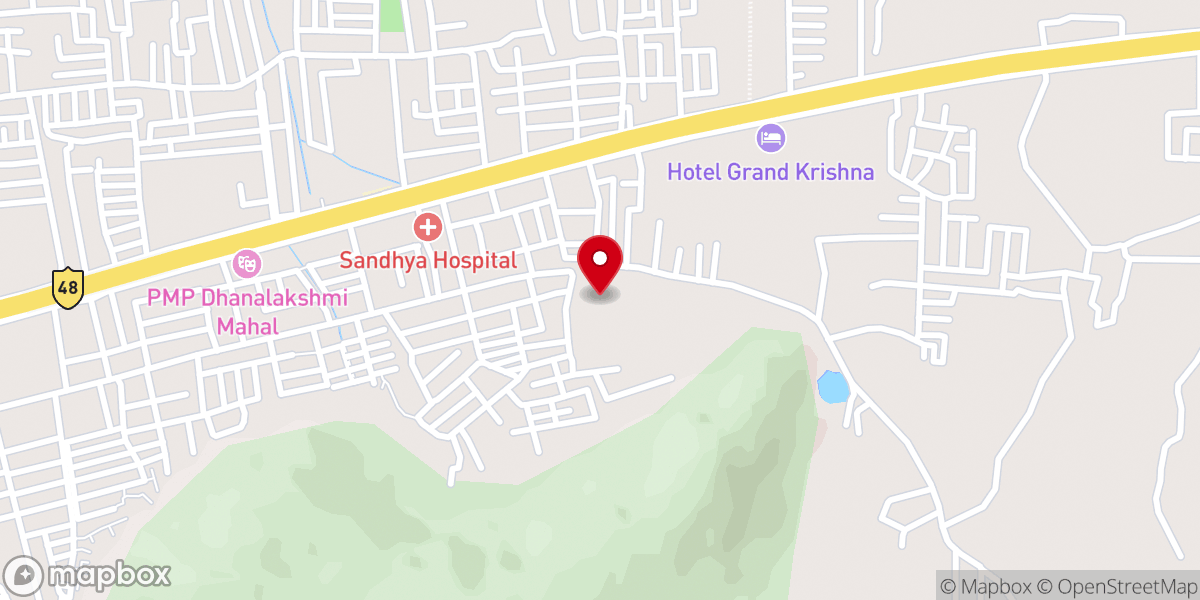 Map showing location of Roman Catholic Convent