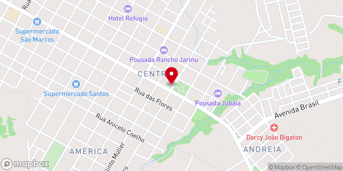 Map showing location of Igreja Universal