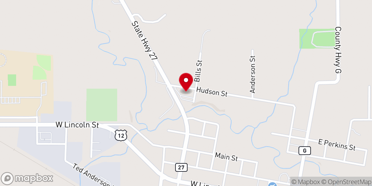 Map showing location of Grace Lutheran Church