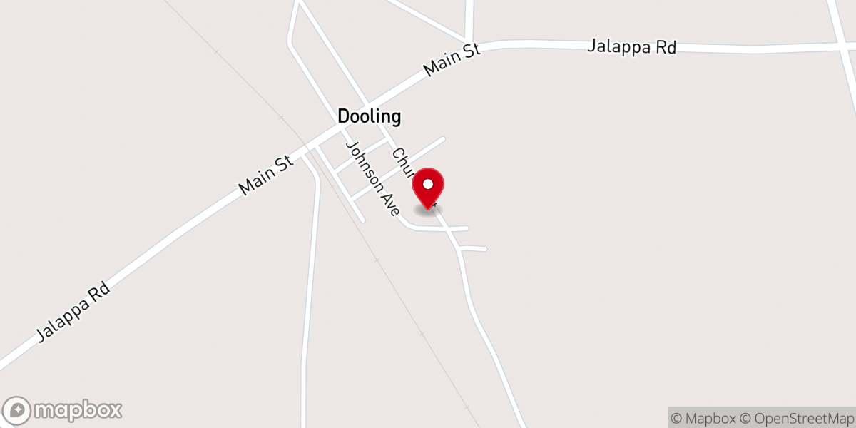 Map showing location of New Bethel Baptist Church