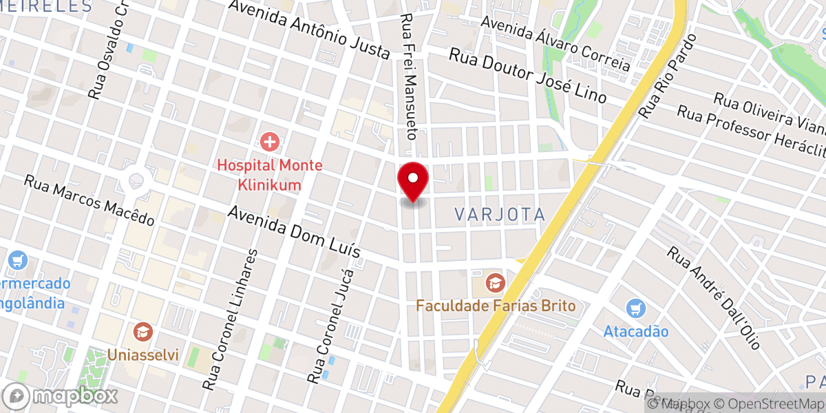 Map showing location of AD Templo Central - Varjota