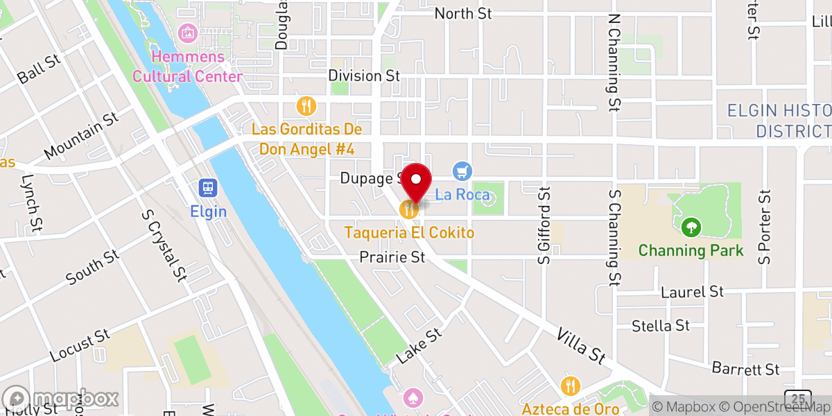 Map showing location of Iglesia Bautista Vida Nueva