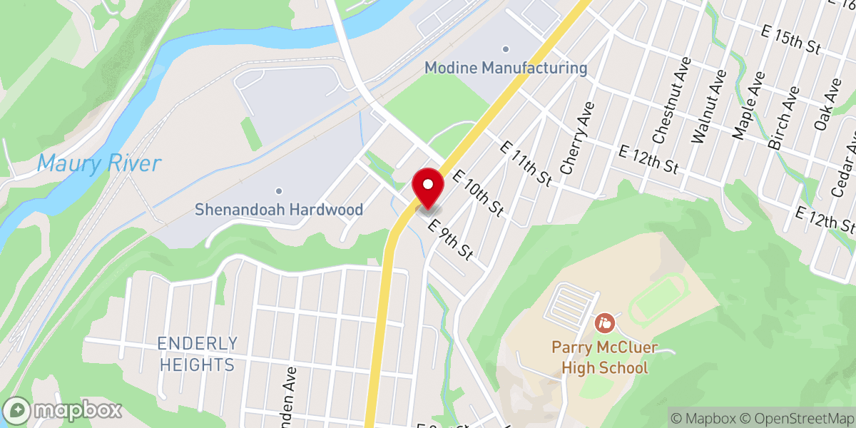 Map showing location of Church of the Good Shepherd