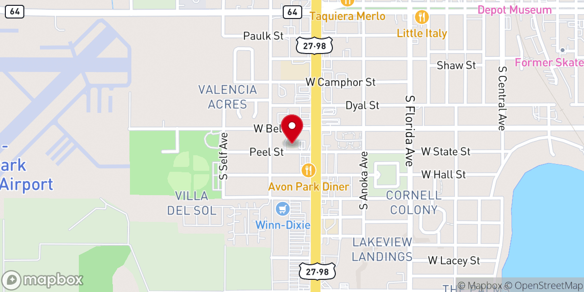 Map showing location of Victory Tabernacle Apostolic Intl.