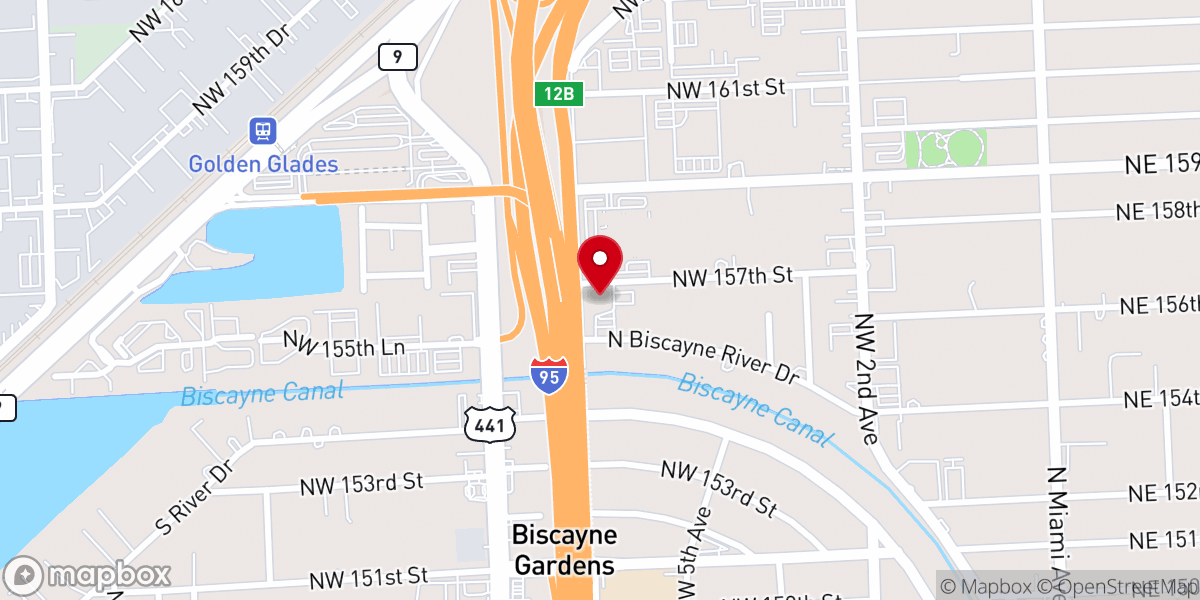 Map showing location of Vive City Chapel