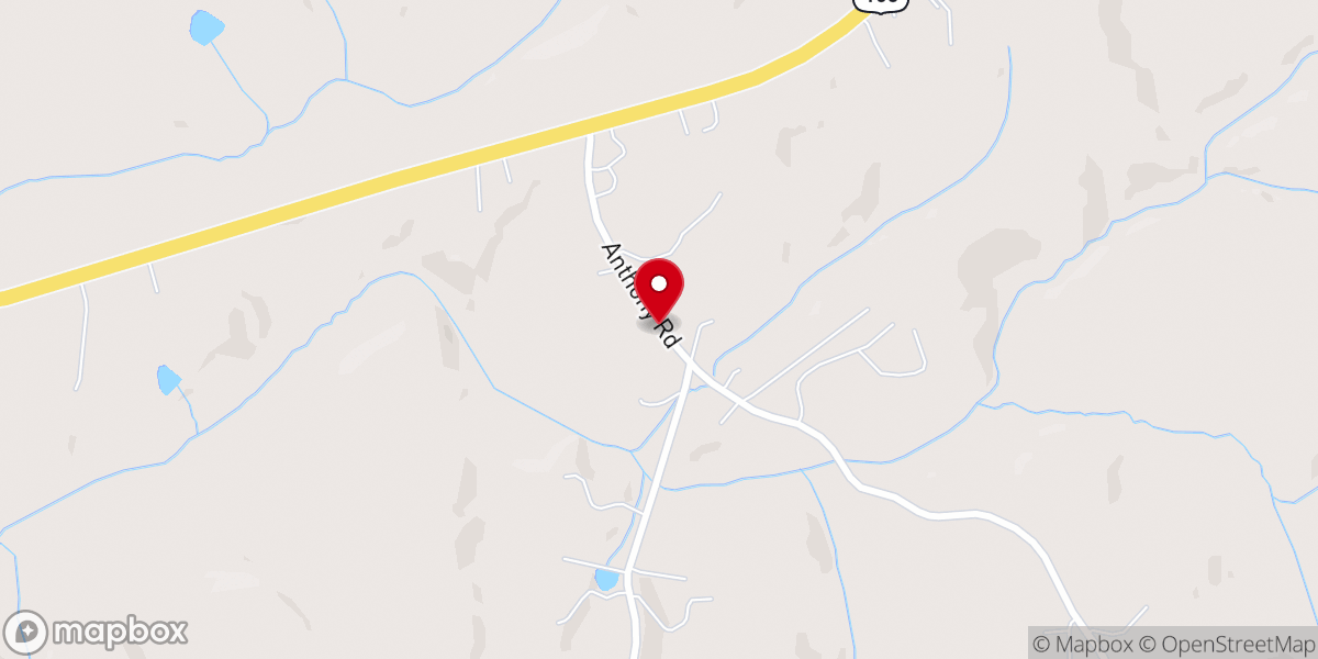 Map showing location of Stokesdale Church of God - Food Distribution Center