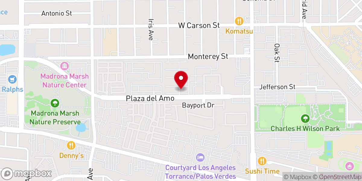 Map showing location of South Bay Presbyterian Church