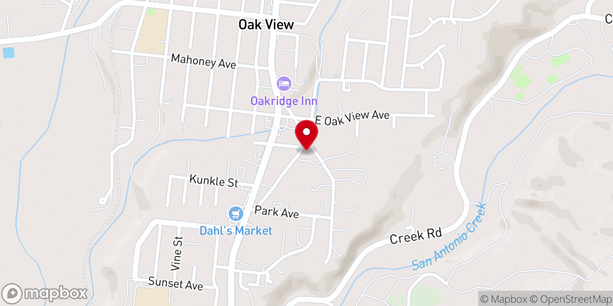 Map showing location of Bible Baptist Church