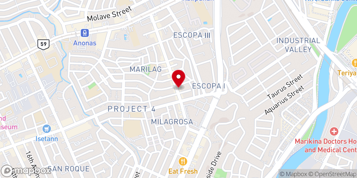 Map showing location of United Pentecostal Church - Payatas B, Quezon City