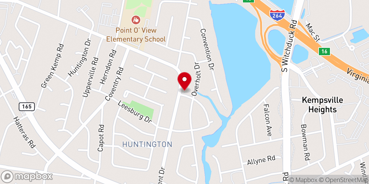 Map showing location of Our Lady of Perpetual Help