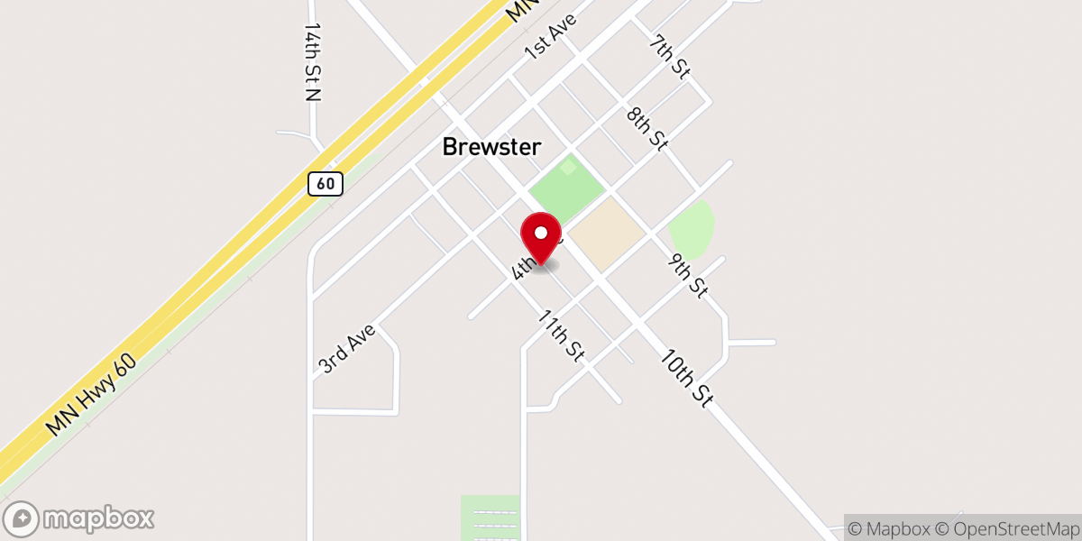Map showing location of Trinity Lutheran Church