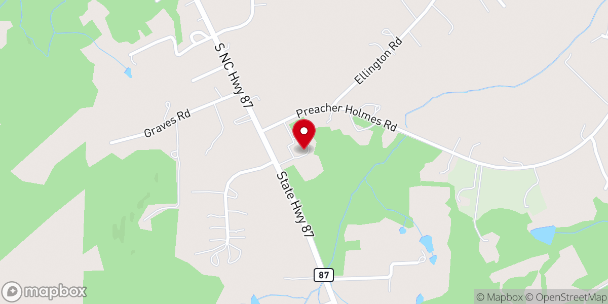 Map showing location of Hico Baptist Church