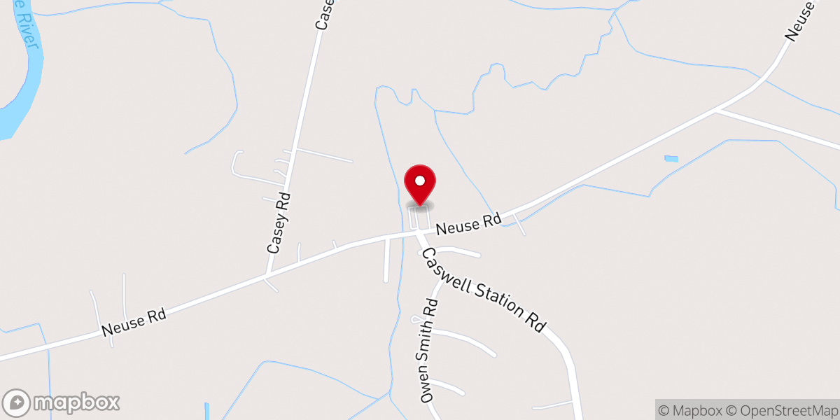 Map showing location of Southwest Christian Church