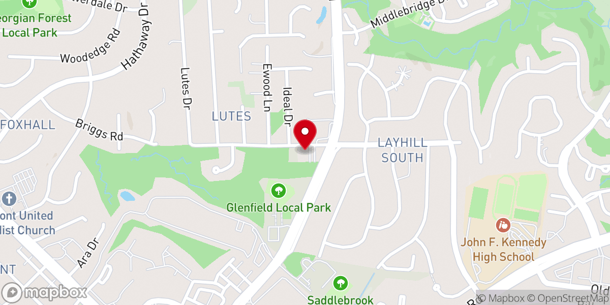 Map showing location of Pilgrim Church