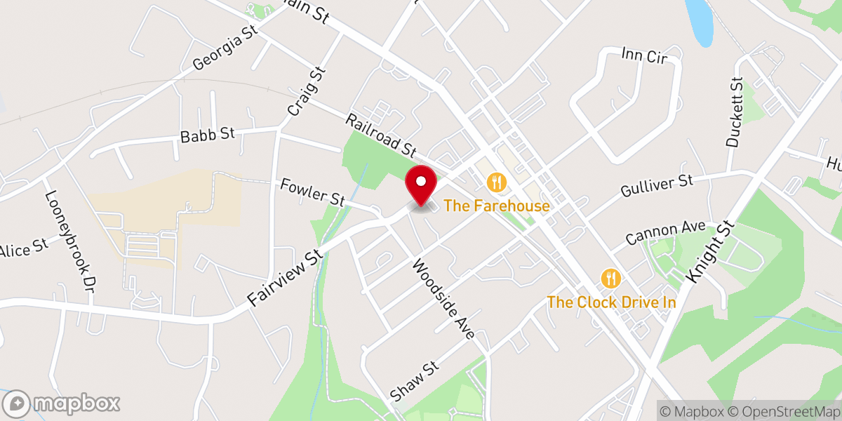 Map showing location of Beulah Christian Fellowship