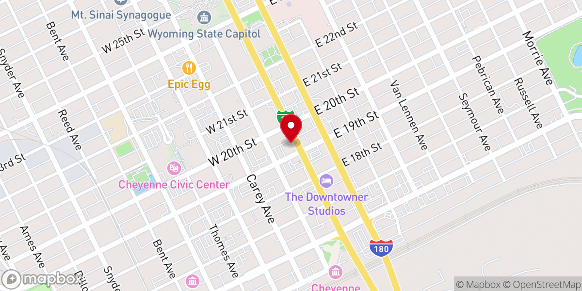 Map showing location of St. Mark's Episcopal Church