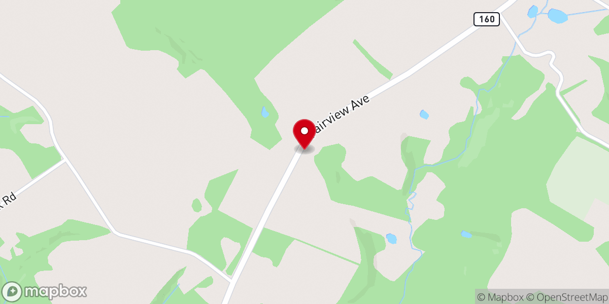Map showing location of Sidman Mt Olive Church